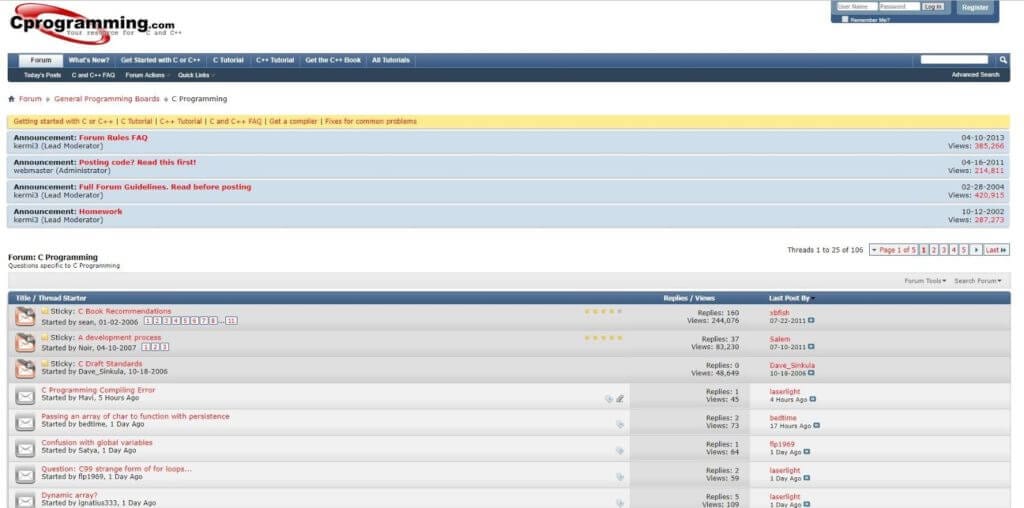 C Programming Forums